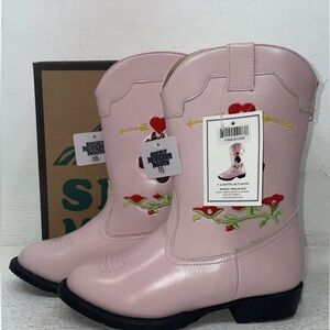 New Kids Pink Smoky Mountain Cowboy cowgirl Boots size 13.5 BNWT in box